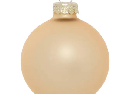 Juego de 10 adornos navideños de cristal dorado, 6 cm de diámetro - 216303