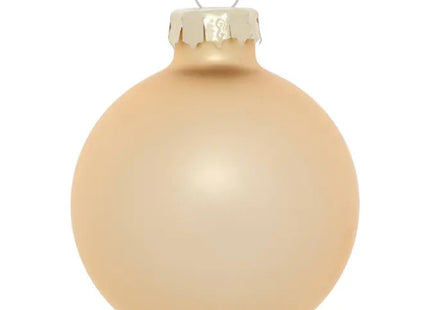Juego de 22 adornos navideños surtidos de cristal dorado - 216309