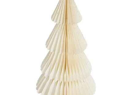 Árbol de Navidad de papel "Shapu" color crudo, 60 cm de altura - 216683