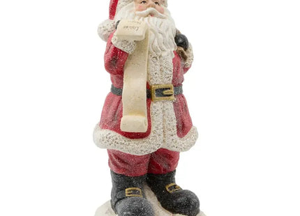 Papá Noel iluminado con LED, fabricado en resina, 47 cm de altura - 216779