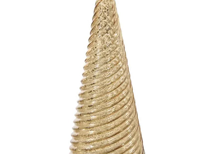 Árbol de Navidad LED con acabado de cristal dorado, 31 cm de altura - 216888