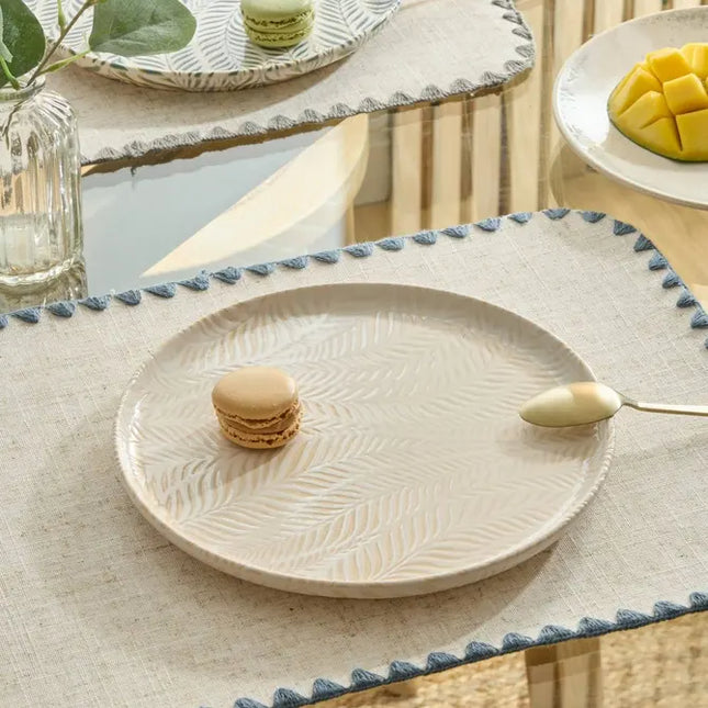 Plato "Gina " postre D22cm crema - 217001A