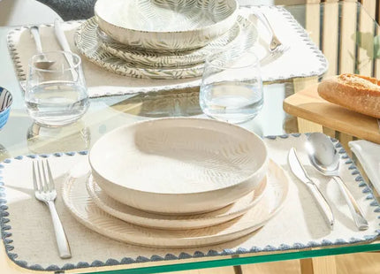 Plato "Gina " hondo D22cm crema - 217002A