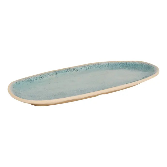 Plato "Pia" ovalado 15,6 x 31 cm azul - 217033A