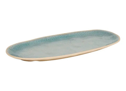 Plato "Pia" ovalado 19x38cm azul - 217034A