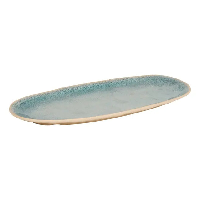 Plato "Pia" ovalado 19x38cm azul - 217034A