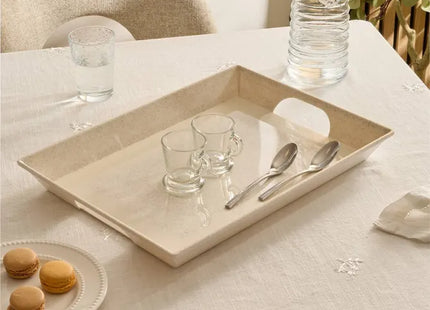 Bandeja "Solene" 46x34cm beige - 217043