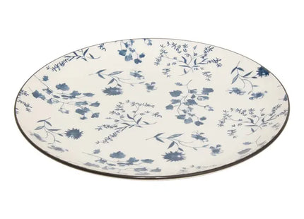 Plato "Umami" llano D26cm flores azules - 217078A