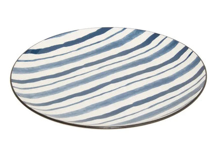 Plato "Umami" llano D26cm rayas azules - 217078D