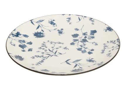 Plato "Umami" postre D19cm flores azules - 217079A