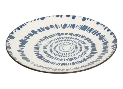 Plato "Umami" postre D19cm rayos azules - 217079C