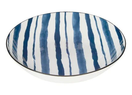 Plato "Umami" hondo D20cm rayas azules - 217080D
