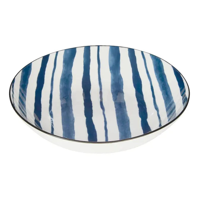 Plato "Umami" hondo D20cm rayas azules - 217080D