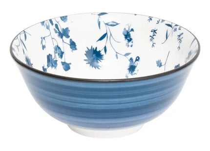 Bol "Umami" 15 cm de diámetro, flor azul 150ml -  217081A