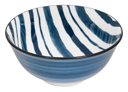 Bol "Umami" 15 cm de diámetro, raya azul 150ml -  217081D