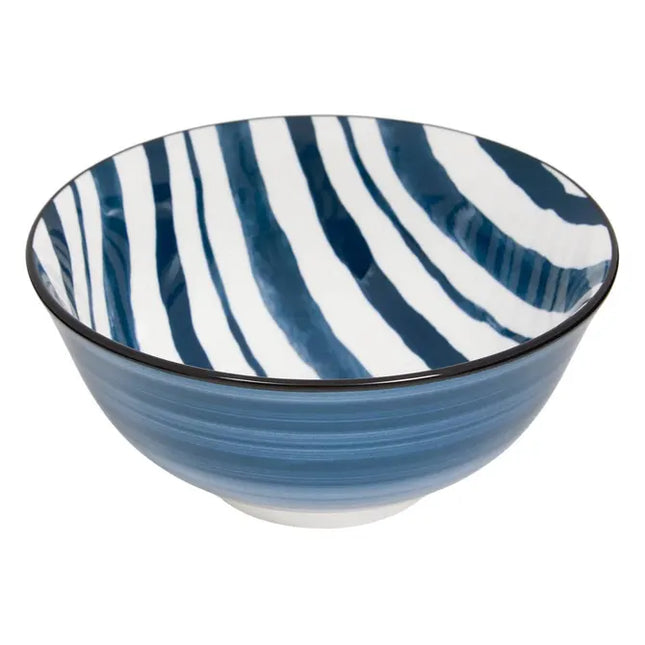 Bol "Umami" 15 cm de diámetro, raya azul 150ml -  217081D
