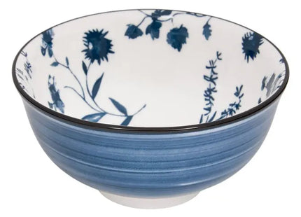 Bol "Umami" 11 cm de diámetro, flor azul 110ml -  217082A
