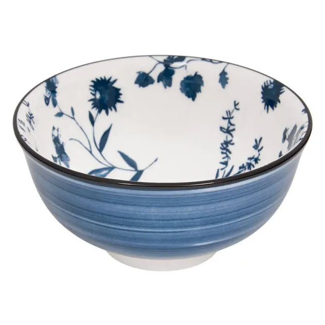 Bol "Umami" 11 cm de diámetro, flor azul 110ml -  217082A