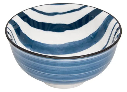 Bol "Umami" 11 cm de diámetro, raya azul 110ml -  217082D