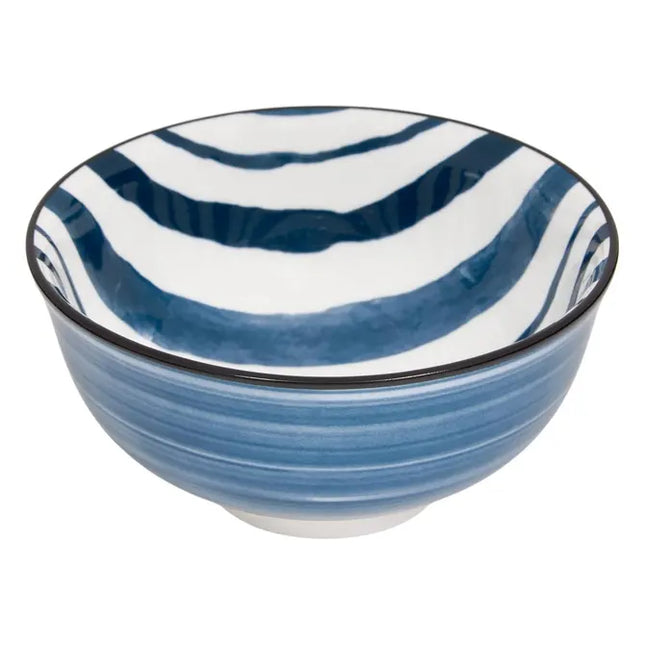 Bol "Umami" 11 cm de diámetro, raya azul 110ml -  217082D