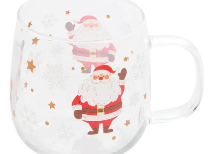 Taza de cristal de Papá Noel - 217173