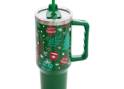 Taza navideña isotérmica de acero inoxidable de 1,2 L - 2 colores - 217239