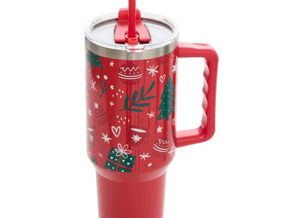 Taza navideña isotérmica de acero inoxidable de 1,2 L - 2 colores - 217239