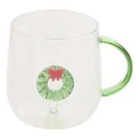 Taza de cristal navideña "Nelya" de 400ml - 217241