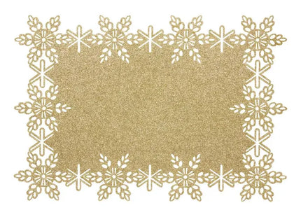Juego de mesa con purpurina dorada, 32 x 47 cm - 217263A