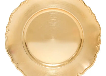 Plato arabesco dorado, 33 cm de diámetro - 217263C