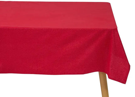 Mantel "Lyeka" de algodón rojo de 140 x 240 cm - 217286A
