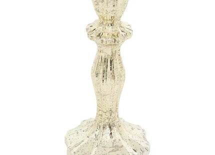 Candelero navideño de cristal chapado en oro, 20 cm de altura - 217305