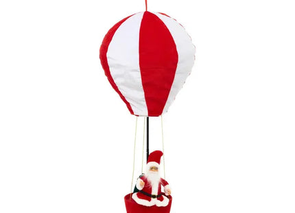 Papá Noel "Lahpa" en un globo aerostático, 92 cm de altura - 217386