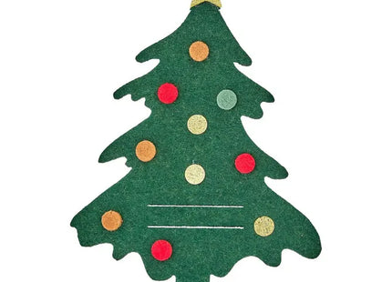 Soporte para cubiertos navideño tradicional de fieltro, 17 cm de alto - 217598