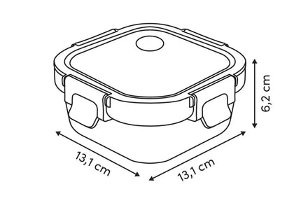 Pote de vidrio "Clipeatplus" de 0,32 L - 217600