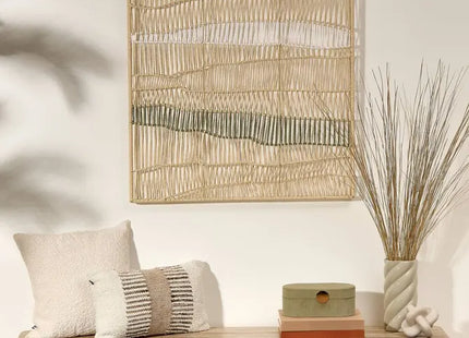 Decoración de pared "Henry" 80x80cm beige - 218518