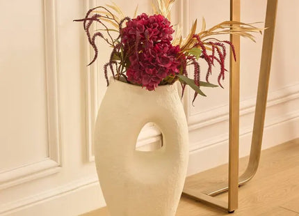 Jarrón "Brea" 51 cm de alto, blanco - 219014