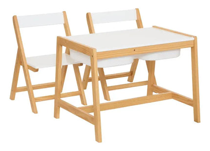 Escritorio infantil "Bako" con 2 sillas y 2 cajones - 219408