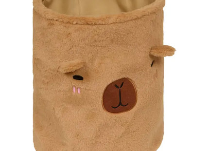 Cesta de peluche "Capy", 35 cm de diámetro, plegable, marrón - 219498