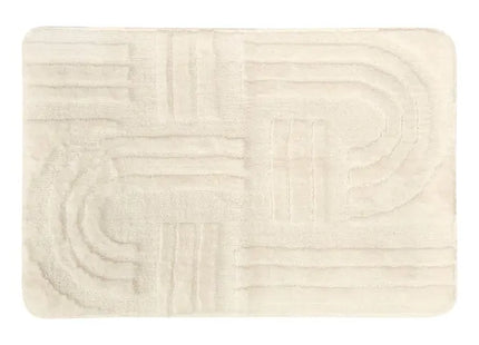 Alfombra de baño "Strio " de 75x50cm, blanca - 220353