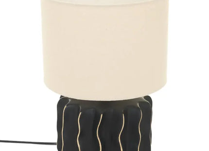 Velador cilíndrica "Malya" 35 cm de alto, negra - 221629
