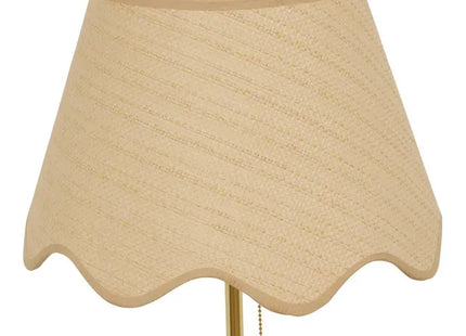 Velador de pie cilíndrica "Flore" 150 cm de alto, color dorado - 221637