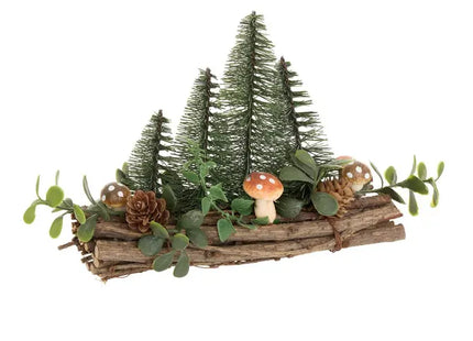 Árboles de Navidad decorativos en un manojo con forma de seta, de 20 cm de altura - 222515