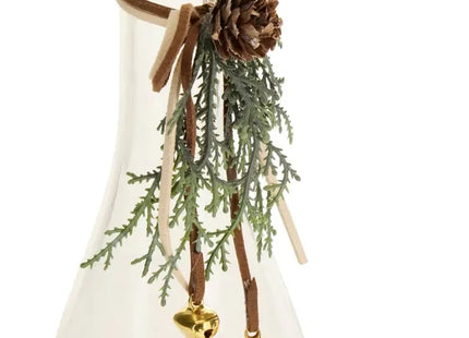Adorno navideño de madera con luces LED para colocar debajo de una botella - 222523