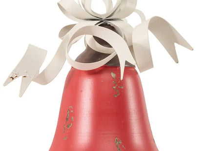 Adorno navideño de metal multicolor con forma de campana, 28 cm de alto - 3 modelos - 222529