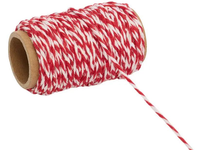 Cinta navideña hecha de hilo de algodón de 1 mm x 20 m - 222559