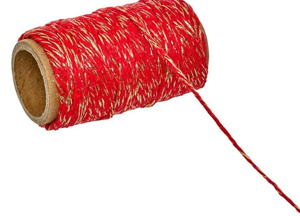 Cinta navideña hecha de hilo de algodón de 1 mm x 20 m - 222559