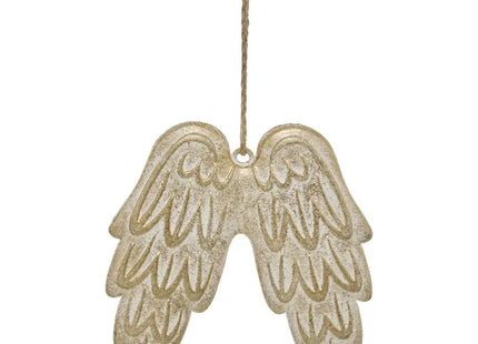 Deco navideña de metal Alas de ángel A28cm - 222569