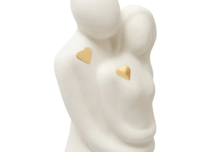 Pareja decorativa "Clery" 9,5 cm de alto, blanca - 222954