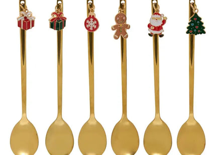 Juego de 6 cucharas navideñas - 223515